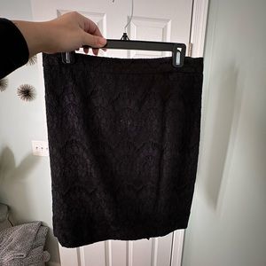 J Crew Floral Lace pencil skirt